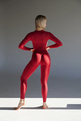 BEZŠVOVÉ LEGÍNY ELIME ULTIMATE BORDOVÉ