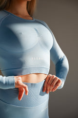 BEZŠVOVÝ TOP ELIME ULTIMATE SKY BLUE