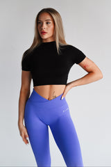 BEZŠVOVÉ LEGÍNY ELIME V-PUSH UP LIFT - PURPLE