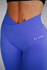 BEZŠVOVÉ LEGÍNY ELIME V-PUSH UP LIFT - PURPLE