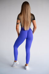 BEZŠVOVÉ LEGÍNY ELIME V-PUSH UP LIFT - PURPLE