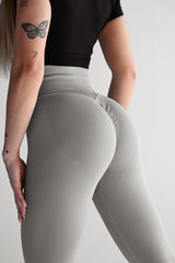 BEZŠVOVÉ LEGÍNY ELIME RUNIQUE - LIGHT GREY