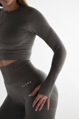 BEZŠVOVÝ TOP ELIME ULTIMATE DARK GREY