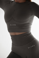 BEZŠVOVÝ TOP ELIME ULTIMATE DARK GREY