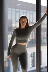 BEZŠVOVÝ TOP ELIME ULTIMATE DARK GREY