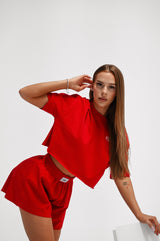 CROP TOP ELIME BLOOM - RED