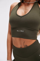 TOP ELIME DEFINED KHAKI