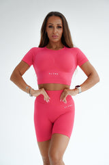 TOP S KRÁTKYM RUKÁVOM ELIME ULTIMATE RUŽOVÉ