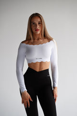 ELIME WHITE WAVE TOP S DLHÝM RUKÁVOM