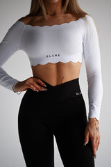 ELIME WHITE WAVE TOP S DLHÝM RUKÁVOM