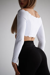 ELIME WHITE WAVE TOP S DLHÝM RUKÁVOM