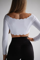 ELIME WHITE WAVE TOP S DLHÝM RUKÁVOM