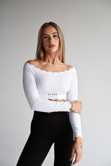 ELIME WHITE WAVE TOP S DLHÝM RUKÁVOM