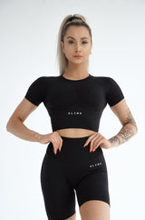 TOP S KRÁTKYM RUKÁVOM ELIME ULTIMATE ČIERNY