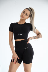 TOP S KRÁTKYM RUKÁVOM ELIME ULTIMATE ČIERNY