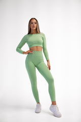 BEZŠVOVÝ TOP ELIME ULTIMATE SHAPES MATCHA