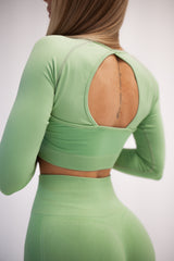 BEZŠVOVÝ TOP ELIME ULTIMATE SHAPES MATCHA