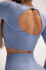 BEZŠVOVÝ TOP ELIME ULTIMATE SHAPES CLOUD BLUE