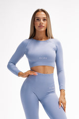 BEZŠVOVÝ TOP ELIME ULTIMATE SHAPES CLOUD BLUE