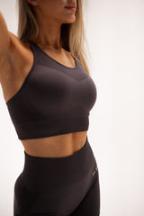 ŠPORTOVÁ PODPRSENKA ELIME ULTIMATE SHAPES DARK GREY