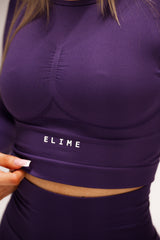 BEZŠVOVÝ TOP ELIME ULTIMATE FIALOVÝ