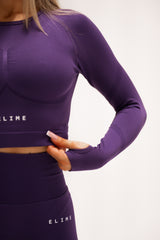 BEZŠVOVÝ TOP ELIME ULTIMATE FIALOVÝ