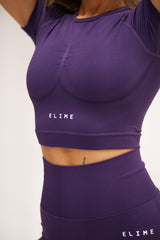 TOP S KRÁTKYM RUKÁVOM ELIME ULTIMATE FIALOVÉ