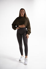 LEGÍNY ELIME MOMENTUM - V-SCRUNCH DARK GREY