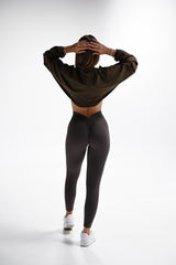 LEGÍNY ELIME MOMENTUM - V-SCRUNCH DARK GREY