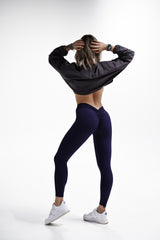 LEGÍNY ELIME MOMENTUM - V-SCRUNCH NAVY BLUE