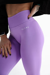 BEZŠVOVÉ LEGÍNY ELIME RUNIQUE - PURPLE