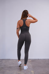 BEZŠVOVÉ LEGÍNY ELIME RUNIQUE - DARK GREY