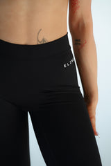 LEGÍNY FLARE MOVE V-SCRUNCH ELIME BLACK