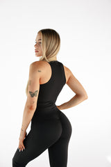 LEGÍNY FLARE MOVE HIGH-WAIST SCRUNCH ELIME BLACK