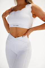 ELIME WHITE WAVE CROSS-WAIST LEGÍNY