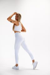 ELIME WHITE WAVE CROSS-WAIST LEGÍNY