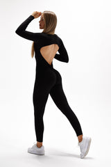 OVERAL POWERBUTT SCRUNCH ELIME BLACK