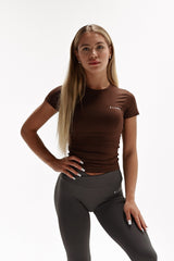 ELIME ACTIVE T-SHIRT BROWN