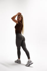 ELIME ACTIVE T-SHIRT BROWN