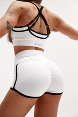 ŠORTKY ELIME ALLURE SCRUNCH - WHITE