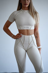 TOP S KRÁTKYM RUKÁVOM PREMIUM SHAPE ELIME CREAM