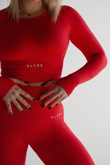 BEZŠVOVÝ TOP ELIME ULTIMATE ČERVENÝ