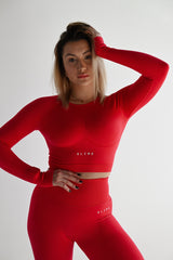 BEZŠVOVÉ LEGÍNY ELIME ULTIMATE ČERVENÉ