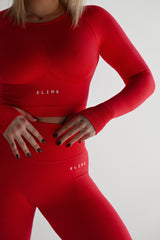 BEZŠVOVÉ LEGÍNY ELIME ULTIMATE ČERVENÉ