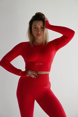 BEZŠVOVÝ TOP ELIME ULTIMATE ČERVENÝ