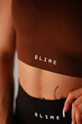 ELIME SEAMLESS ŠPORTOVÁ PODPRSENKA BROWN