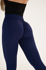 BEZŠVOVÉ LEGÍNY ELIME WAIST-RUNIQUE - NAVY
