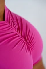 ŠORTKY ELIME MOMENTUM - V-SCRUNCH PINK