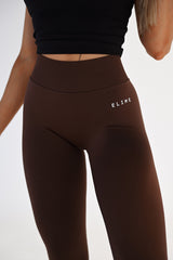 BEZŠVOVÉ LEGÍNY ELIME WAIST-RUNIQUE - BROWN