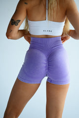 BEZŠVOVÉ ŠORTKY EVOLVE ELIME - SCRUNCH WASHED PURPLE